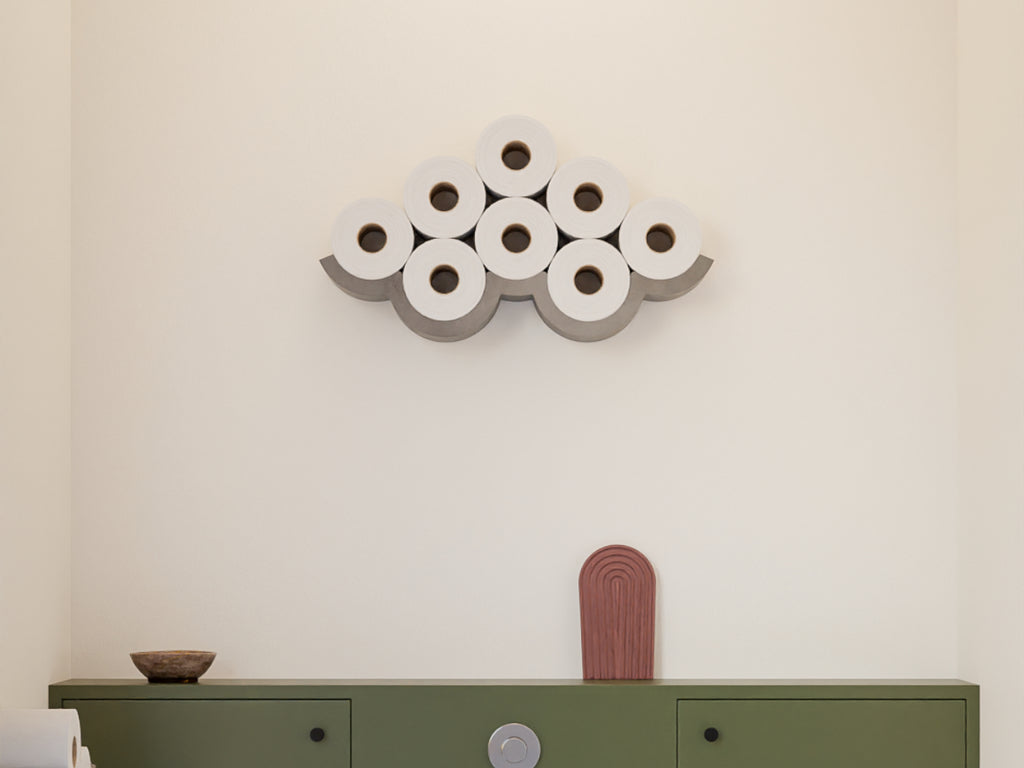 Lyon BetonのCloud Concrete Toilet Paper Holder