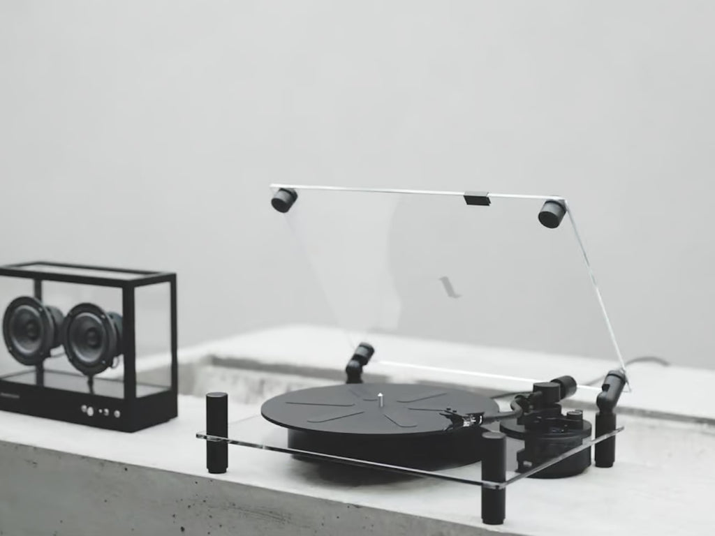 Transparentのガラス製Turntable