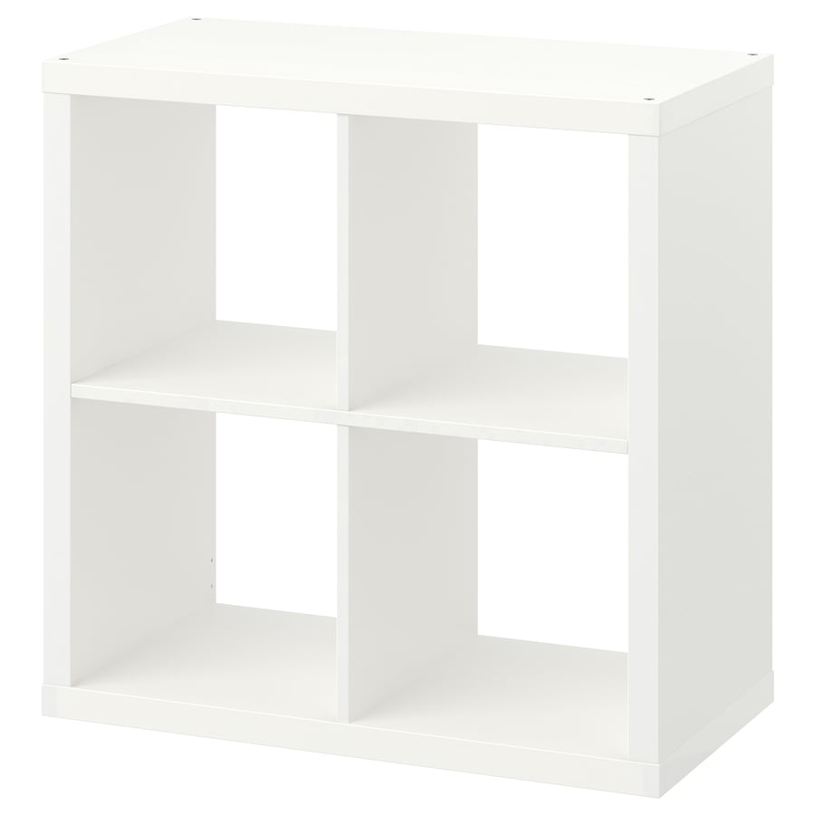 IKEA日本公式掲載のKALLAX、ホワイト77×77cmの四区画シェルフ