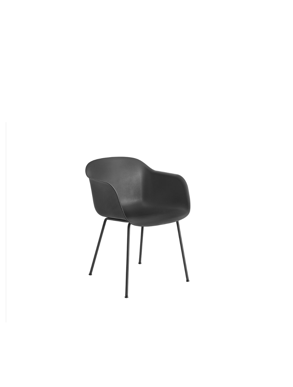 Sintesi.Design公式の黒いMuuto Fiber Aアームチェア掲載写真